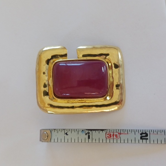 EUC Frances Patiky Stein Gripoix Earrings - Picture 6 of 10